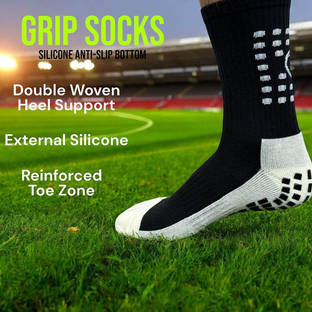 OEM Custom Soccer Grip Socks with Anti-Slip Silicone