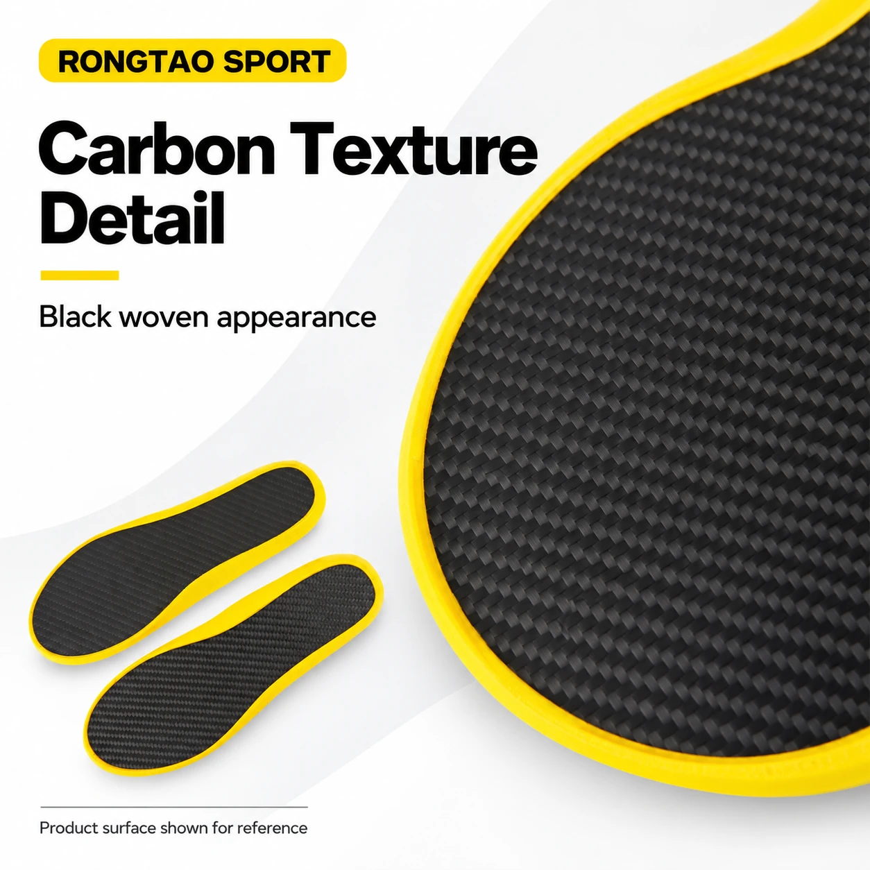 Illustrated close-up of the black woven surface