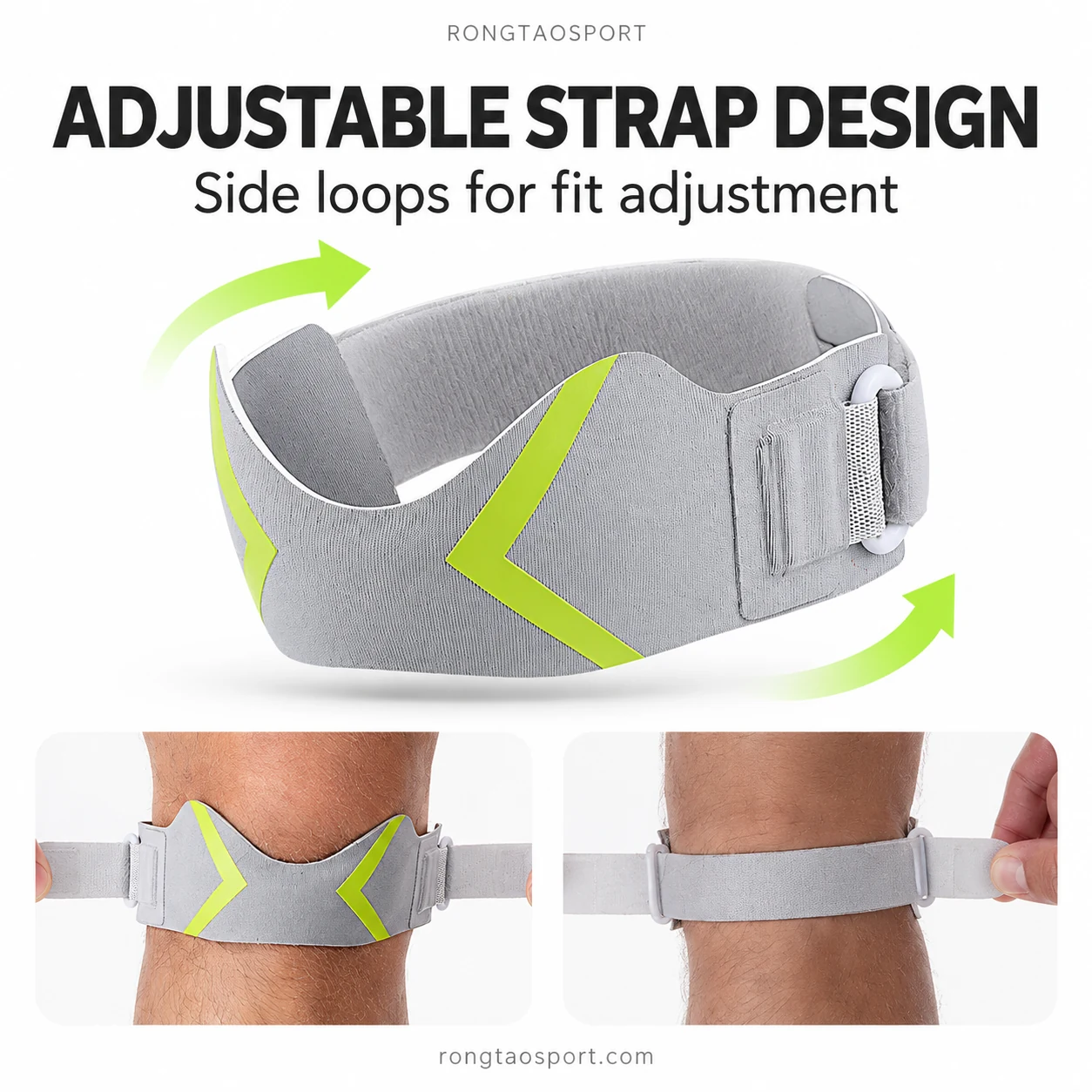 Adjustable side loop and strap detail