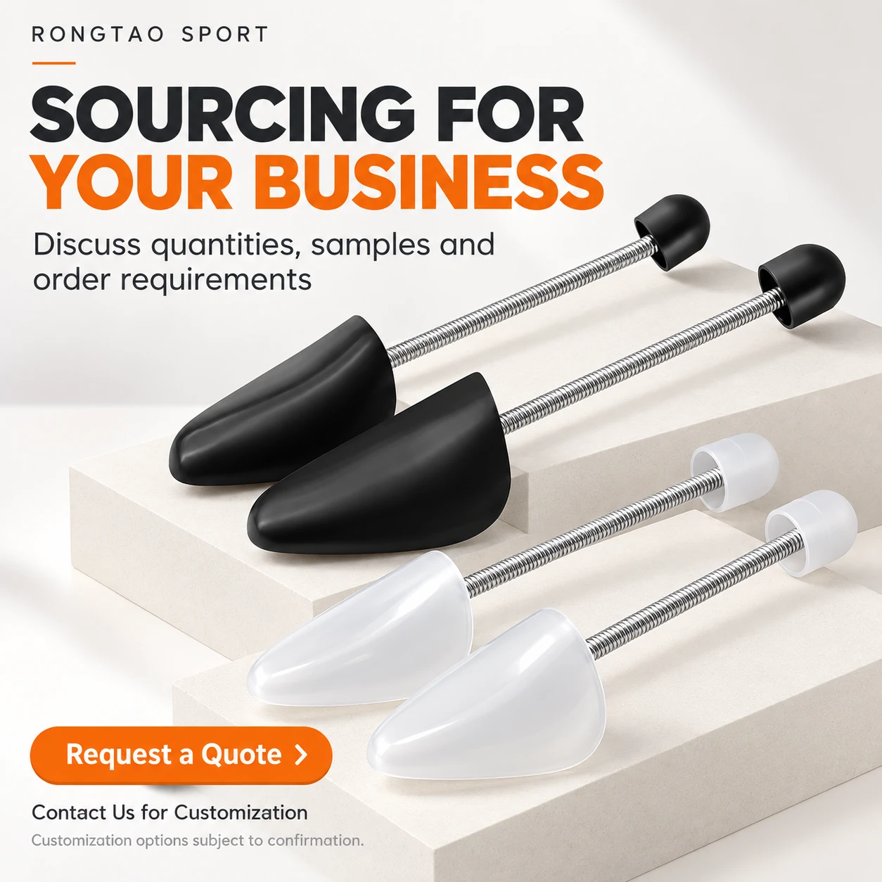 Spring shoe trees presented for wholesale and customization inquiries.