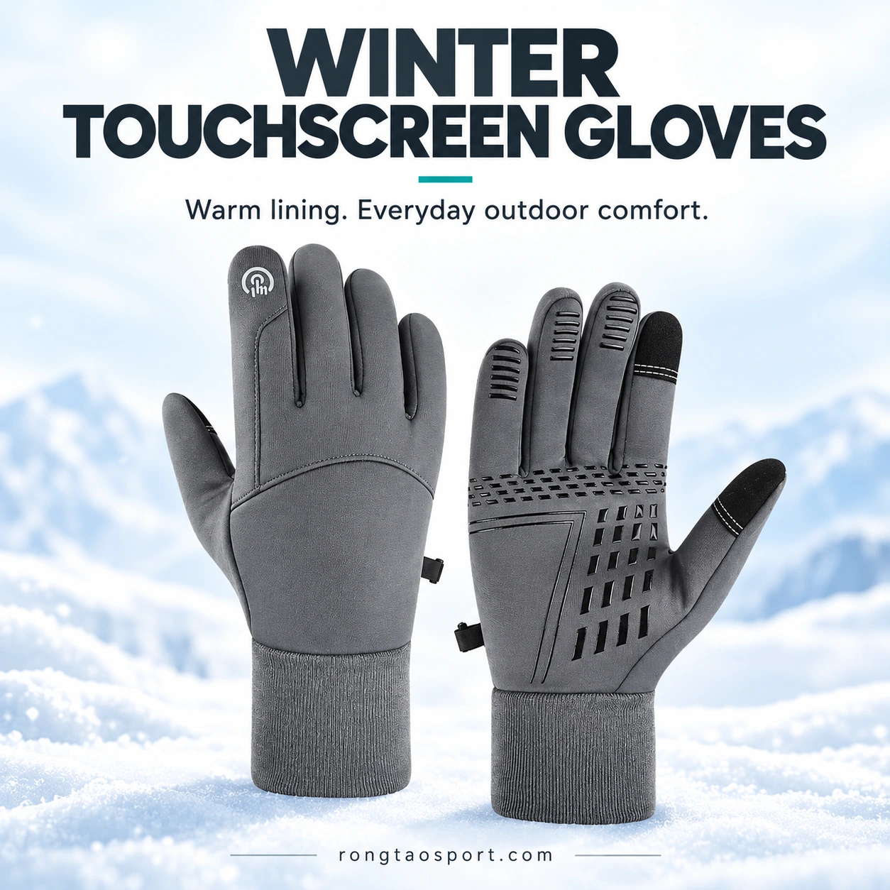 Stretch Winter Touchscreen Gloves | RONGTAO SPORT