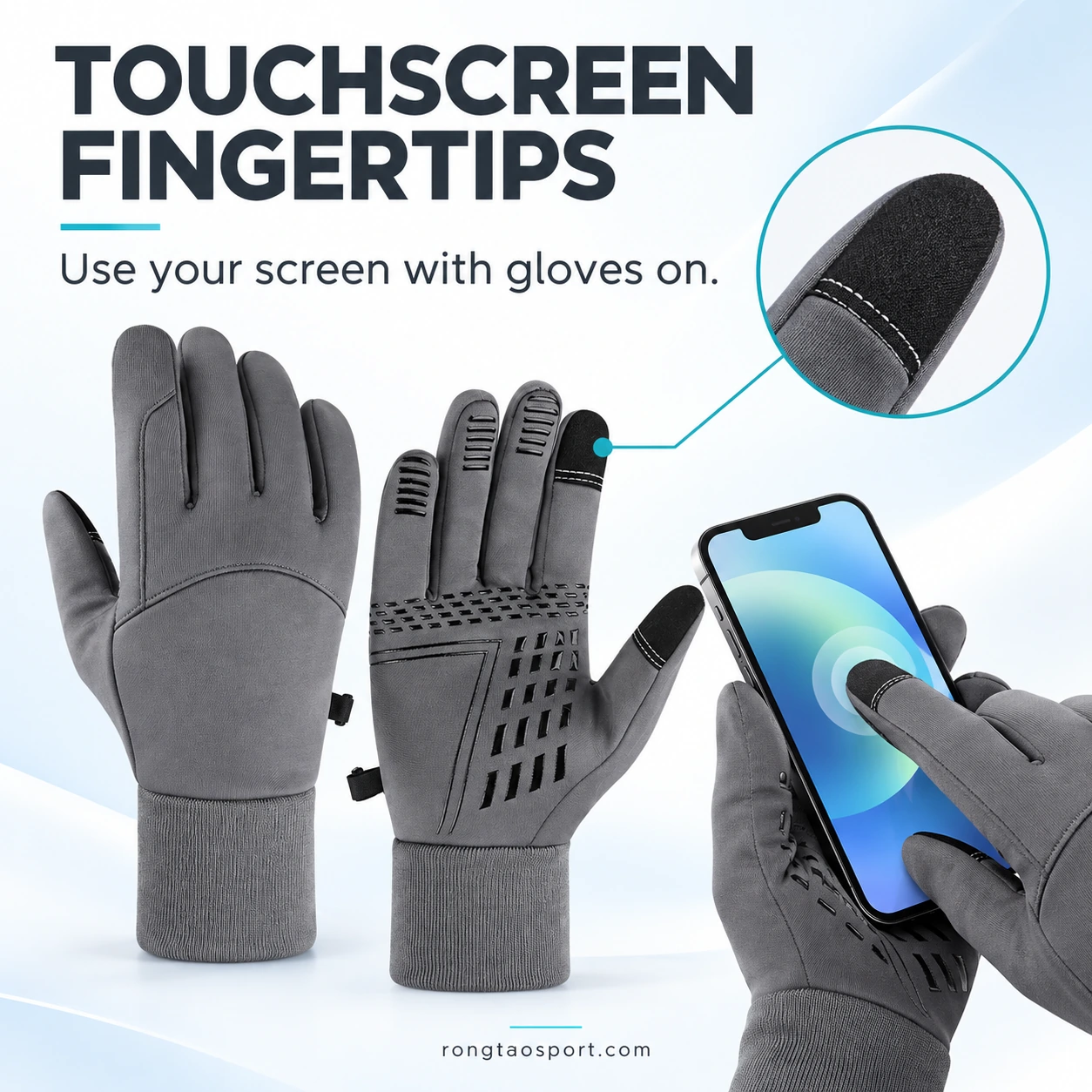 Stretch Winter Touchscreen Gloves | RONGTAO SPORT